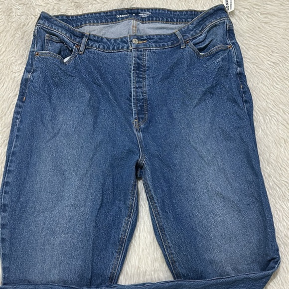 Old navy extra high rise kicker boot cut distressed blue denim jeans size 18T - Picture 2 of 9